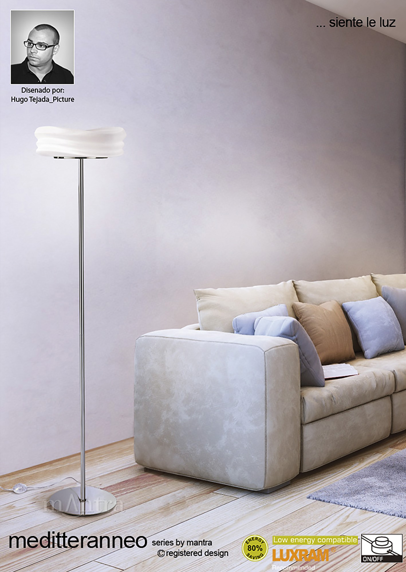 Mediterraneo Floor Lamps Mantra Shaded Floor Lamps